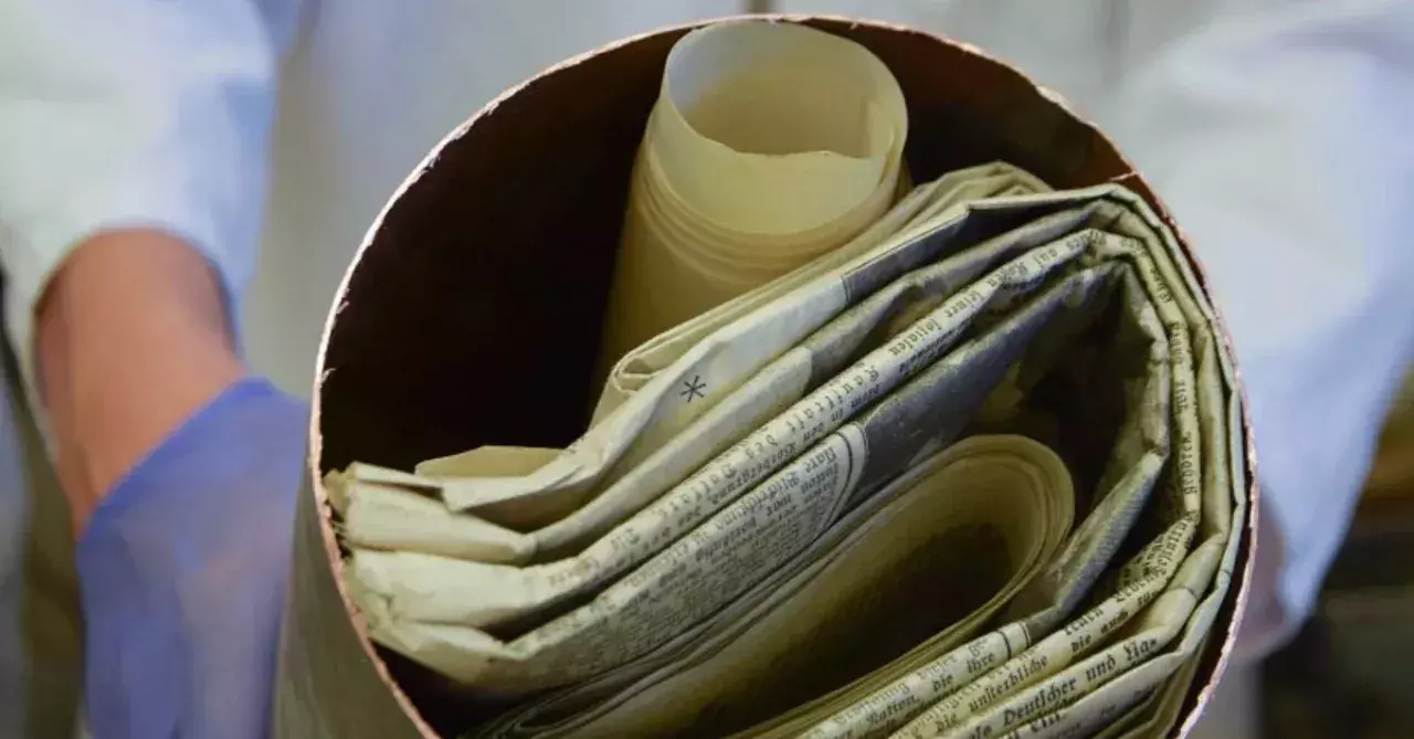 An 80-year-old time capsule has been unearthed in Poland