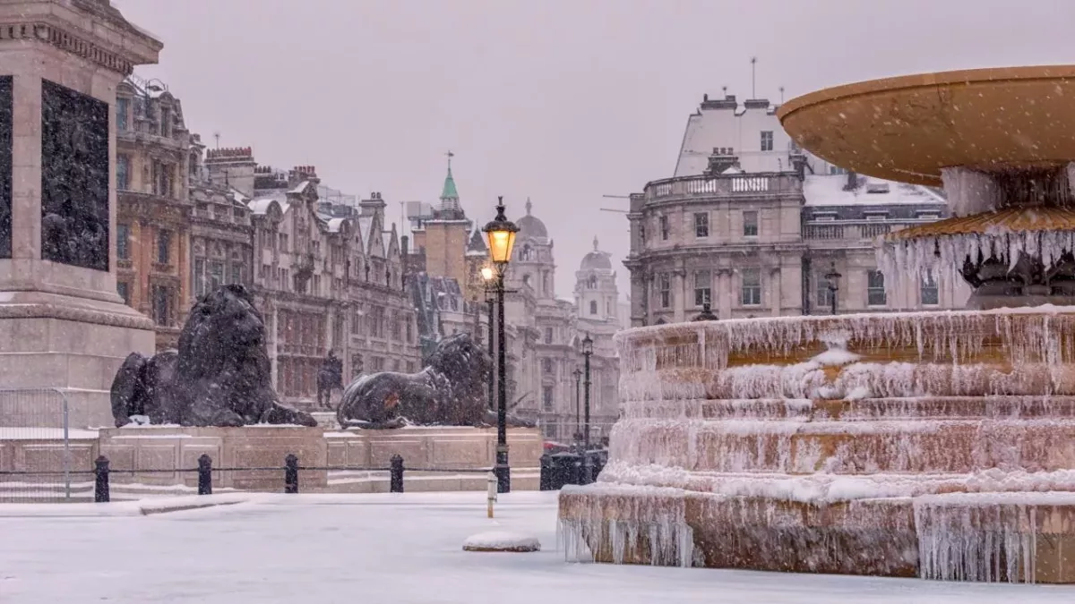Frozen Trafalgar Square
