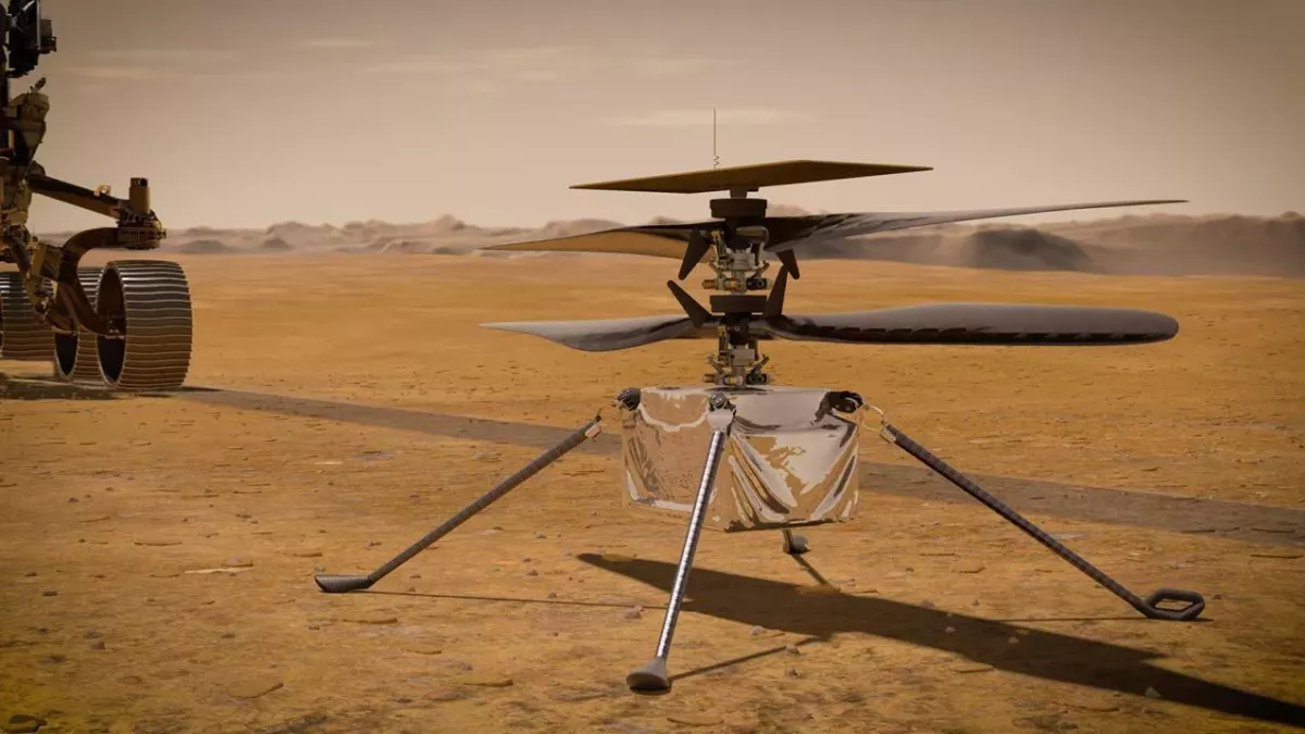 The Mars helicopter's maiden flight is due today!