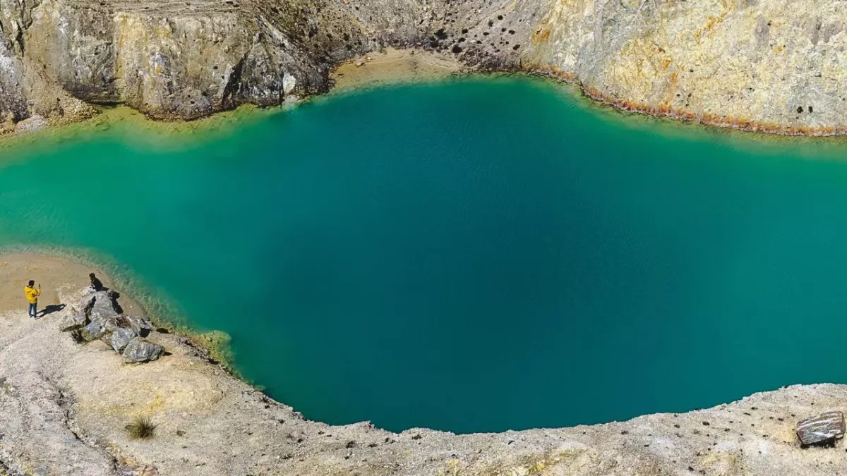 Lake Monte Neme in Galicia, Spain