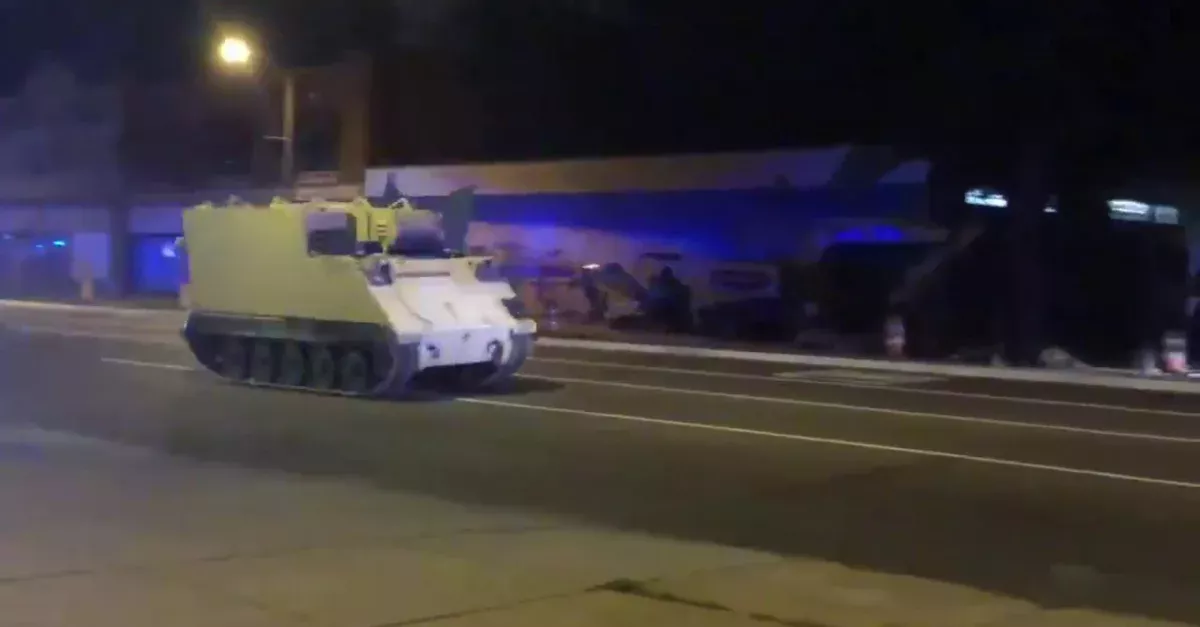 Lieutenant Joshua Phillip Yabut was found to be intoxicated on some unknown substances after he went on a mad rampage in a military tank