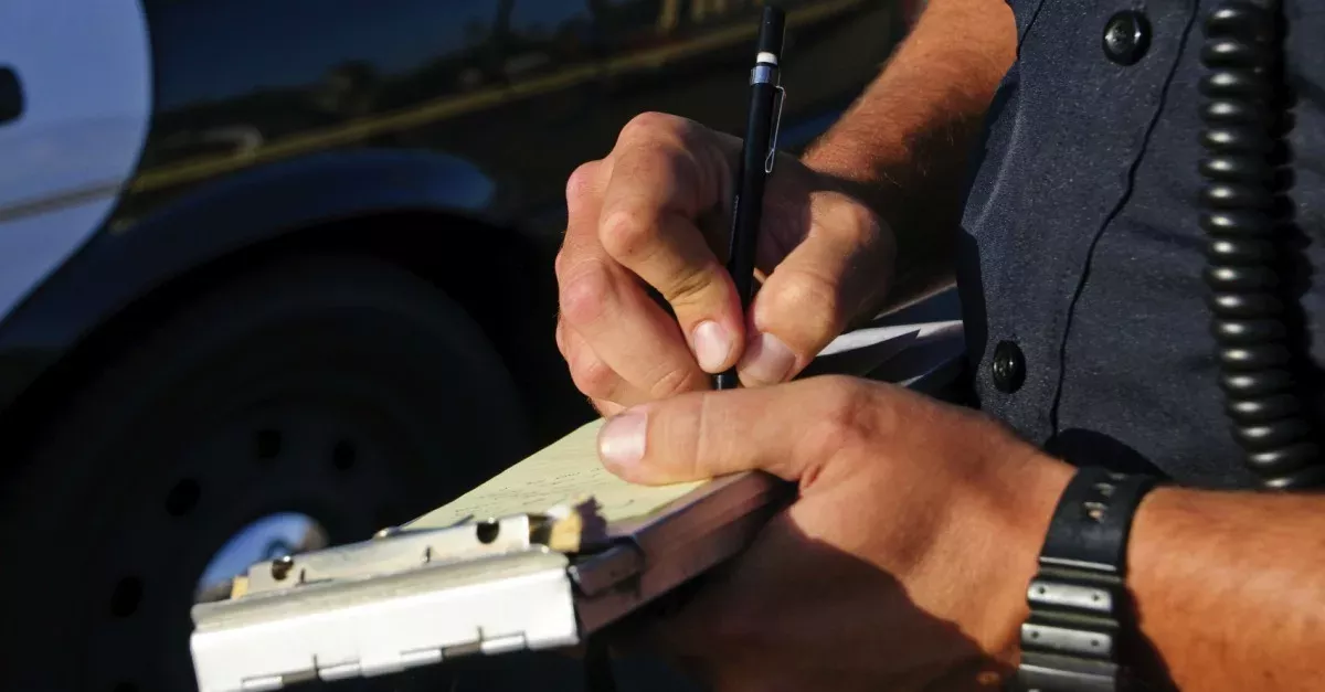 police speeding ticket