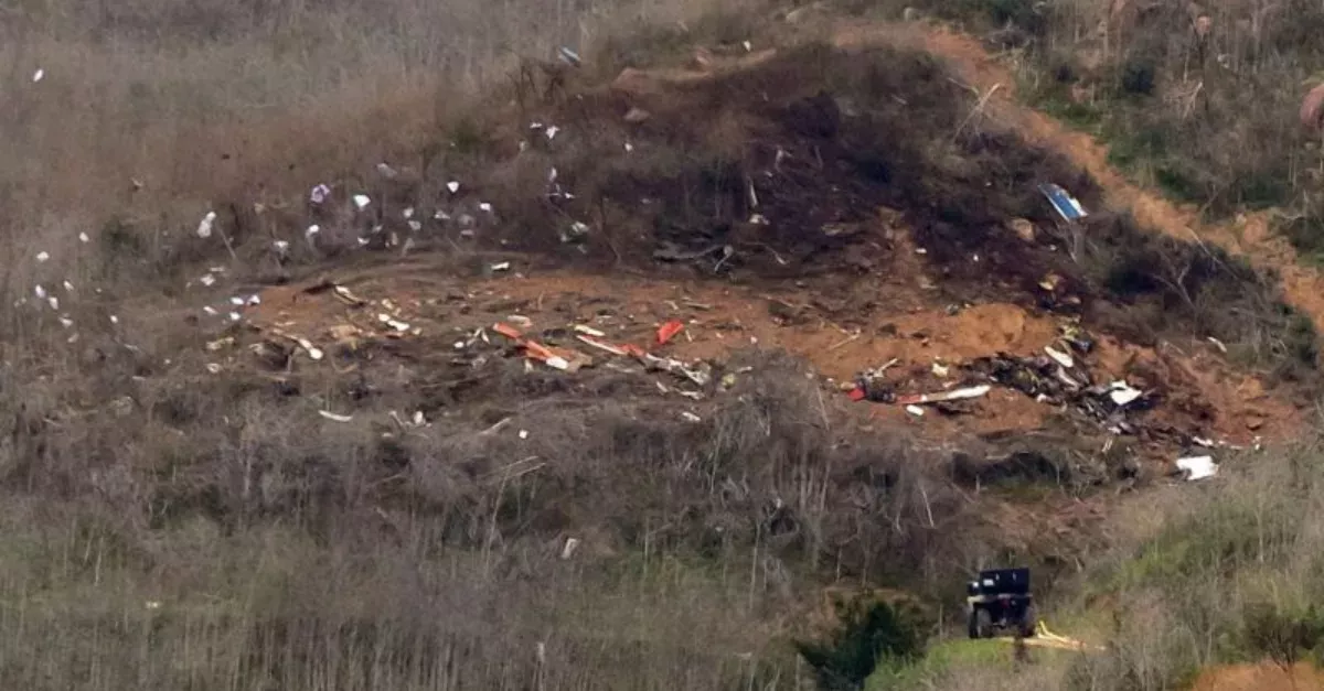 Helicopter crash site