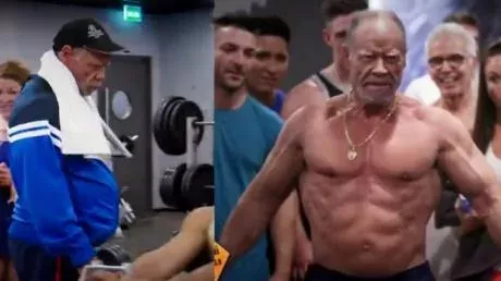 72-year-old Spanish bodybuilder Rafael Vera tricks fellow gym-goers.