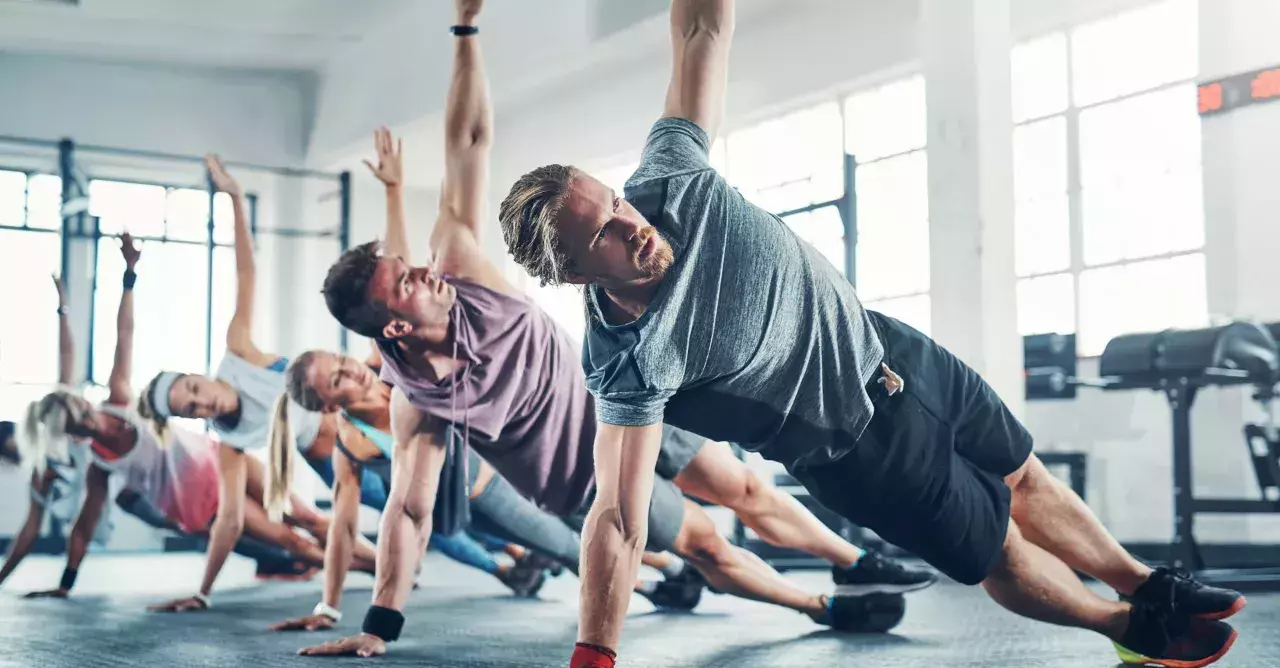 You can work your abs and quads with a single static exercise