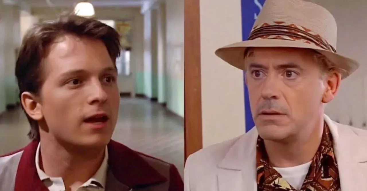 Tom Holland And Robert Downey Jr ‘Back to the Future’ Deepfake Video Is So Good It’s Astonishing