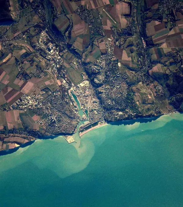 The city of Dieppe in France in incredible detail