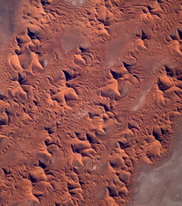The dunes of the Sahara