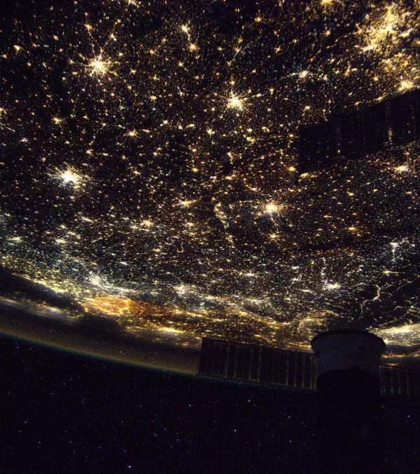 Europe photographed at night