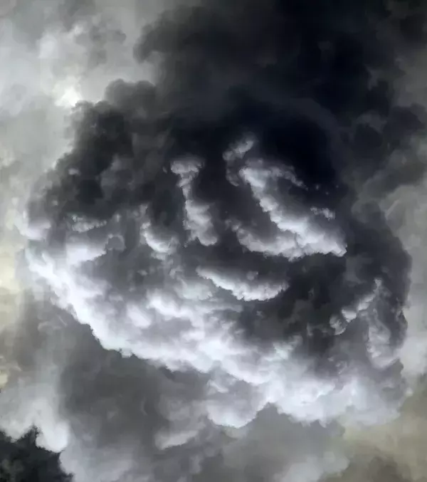 An impressive and magnificent cloud formation over East Africa