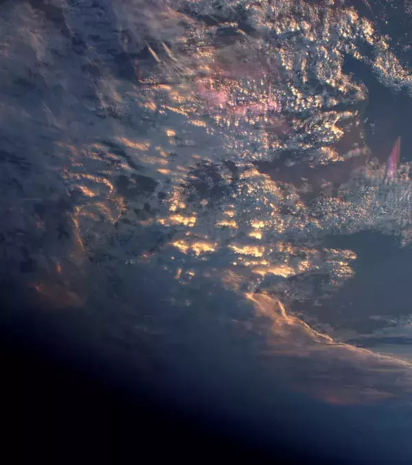Night falls over the Earth…