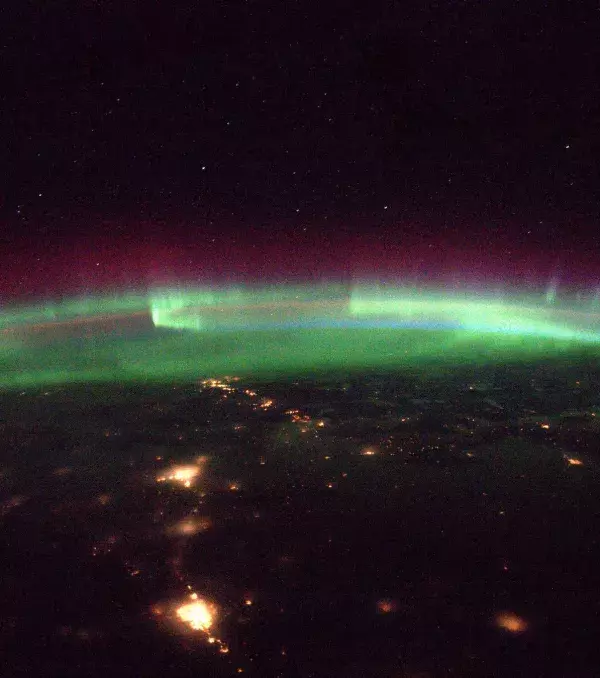 Polar Aurora over the United States and Canada