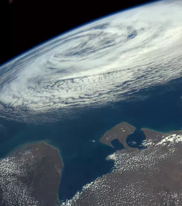 Tropical storm over Argentina