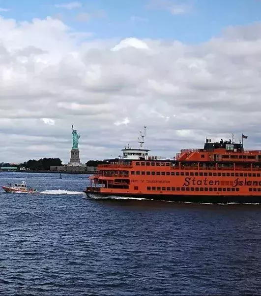 Get to the Statue of Liberty using the Staten Island Ferry