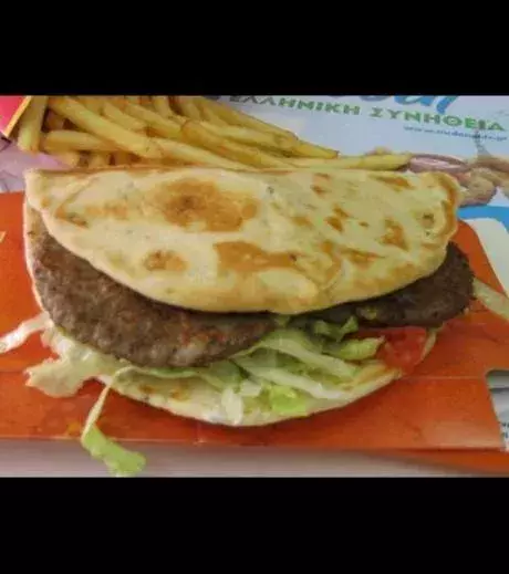 Greek Mac (Greece): a pitta bread and tzatziki (cucumber yoghurt)