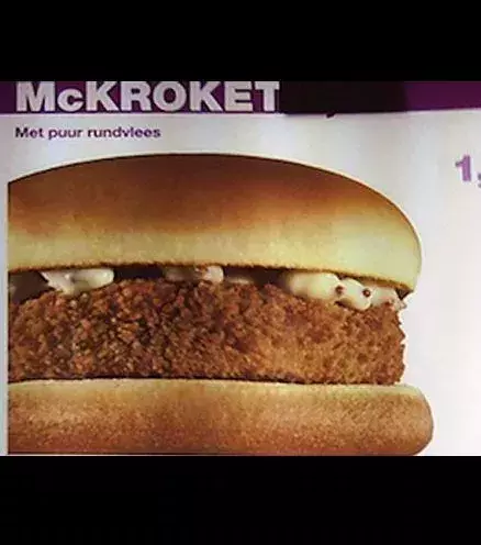 McKroket (Hungary): with a potato patty stuffed with beef