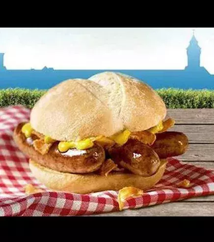 The Nurnburger (Germany): a sausage burger