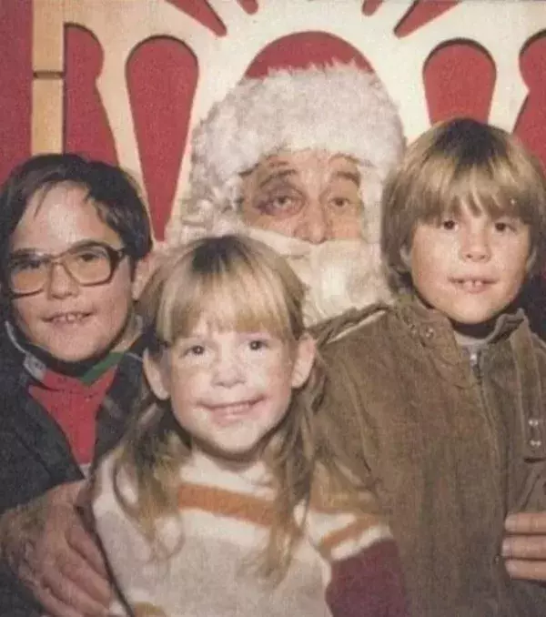 Santa Claus with a black eye