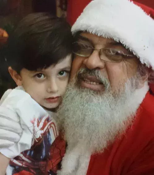 A Santa Claus who is a bit too possessive