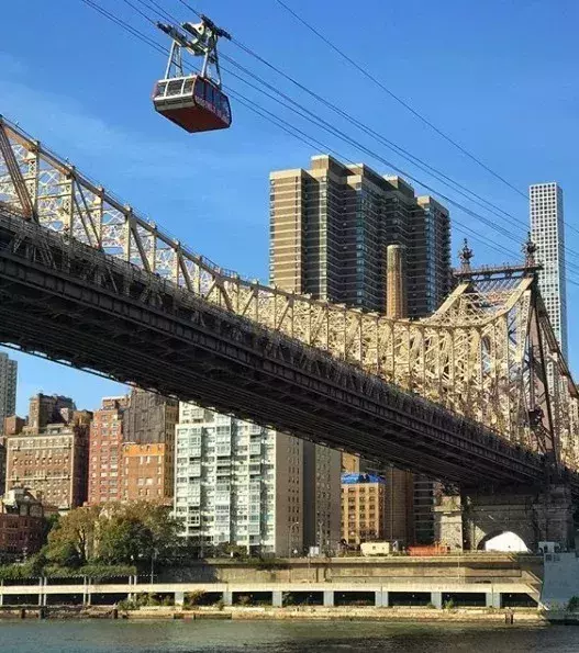 Take the Roosevelt Island Tram if you have a MetroCard